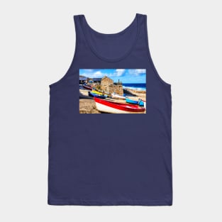 Sennen Cove Harbor Boats Tank Top